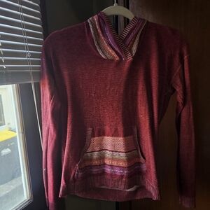 Unique Sweater with beautiful warm colors, size medium.